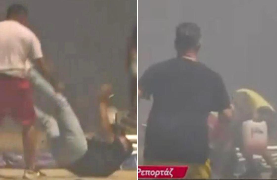 Πλάκωσαν στο ξύλο γνωστό δημοσιογράφο σε ζωντανή σύνδεση την ώρα της φωτιάς!