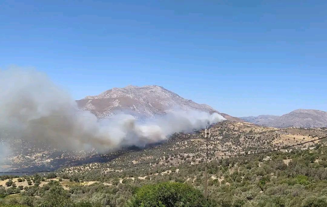 Νέα αναζωπύρωση της πυρκαγιάς στον Ρέθυμνο - Ισχυροί οι άνεμοι - Ήχησε το 112