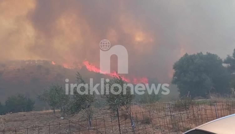 Ολονύχτια η «μάχη» με τις φλόγες στο Ρέθυμνο - Σε καλύτερη κατάσταση η πυρκαγιά - Στο Αμάρι ο Βασίλης Κικίλιας (pics & vid)