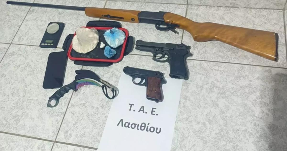 Κρήτη: Οι έρευνες σε μοτοσικλέτα και σπίτι αποκάλυψαν κοκαΐνη και όπλα!