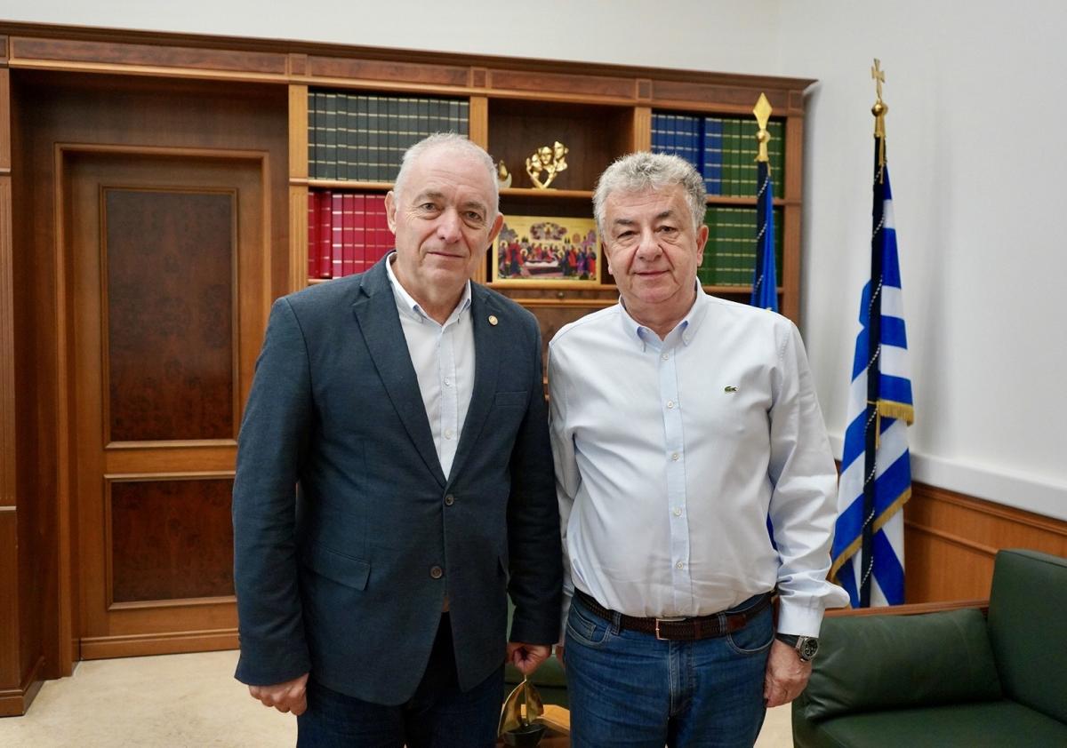 Συνάντηση Αρναουτάκη - Λέκκα με φόντο τον ΟΑΣΠ και την Πολιτική Προστασία