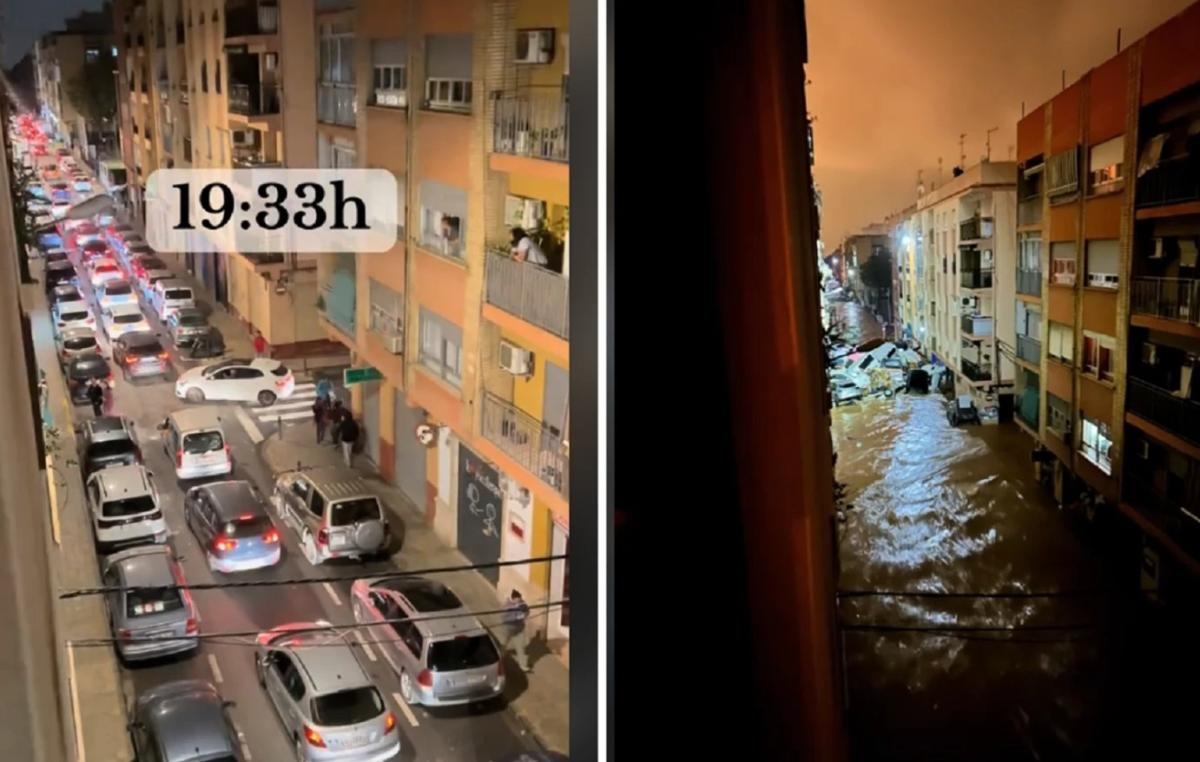 Καρέ καρέ πώς πλημμύρισε η Βαλένθια σε μισή ώρα – Σοκαριστικό βίντεο