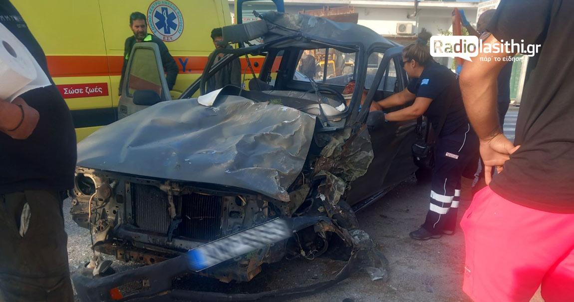 Νέο σοβαρό τροχαίο στην Κρήτη – Νεαρός έπεσε με το αγροτικό του πάνω σε δέντρο