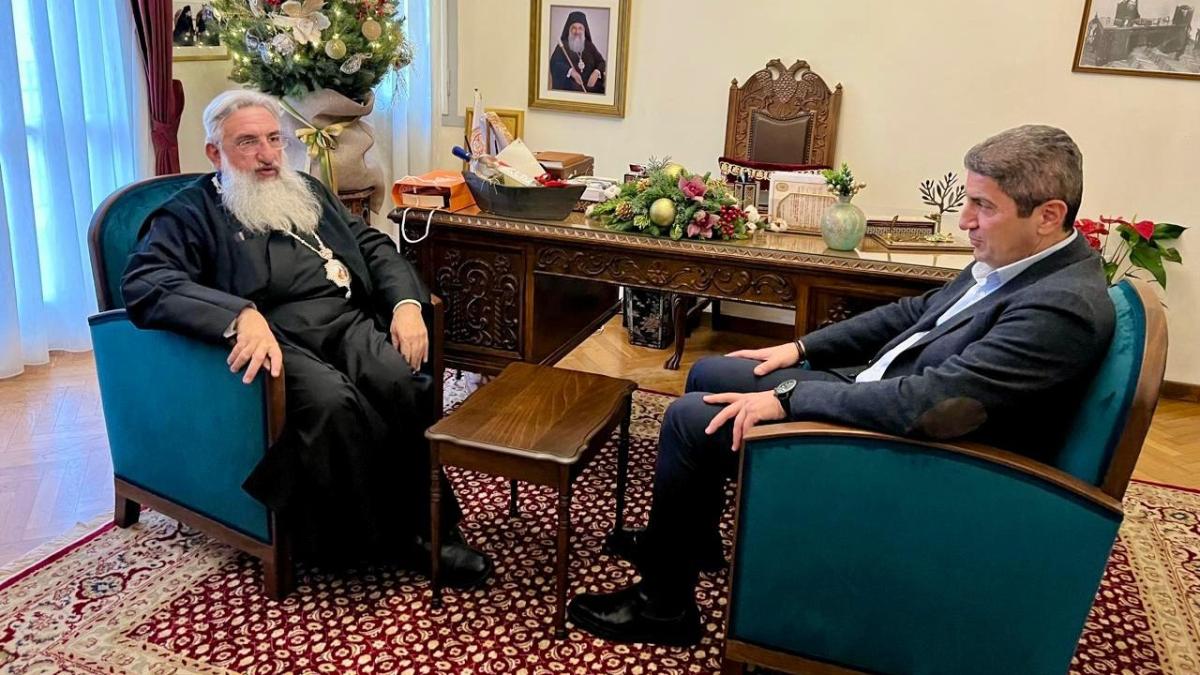 Συνάντηση Λευτέρη Αυγενάκη με τον Αρχιεπίσκοπο Κρήτης κ.κ. Ευγένιο