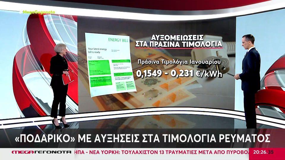 «Ποδαρικό» με αυξήσεις για τα τιμολόγια ρεύματος - Ανησυχία για τις τιμές του φυσικού αερίου