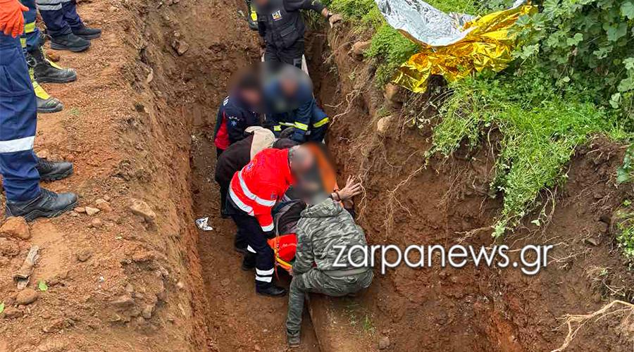 Κρήτη: Σοβαρά τραυματίστηκε ο άνδρας που έπεσε σε χαντάκι