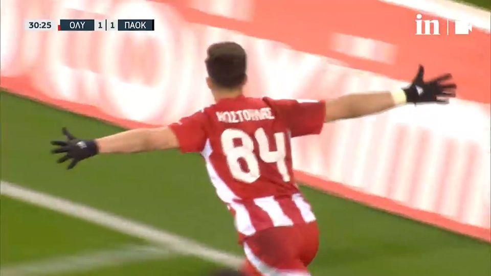 Ολυμπιακός - ΠΑΟΚ | 2-1, άψογη εκτέλεση του Κωστούλα