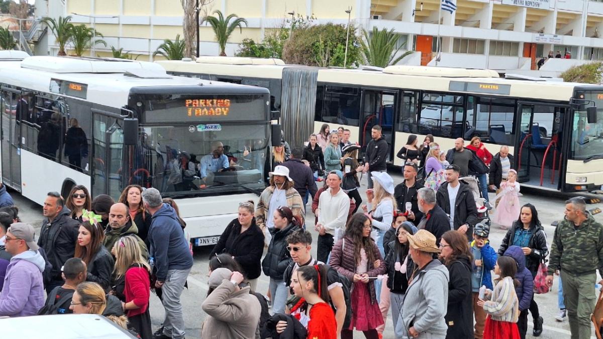 Ρεθεμνιώτικο καρναβάλι: Σχέδιο μεταφοράς των επισκεπτών απ' τον Γάλλο προς την πόλη με δωρεάν λεωφορεία