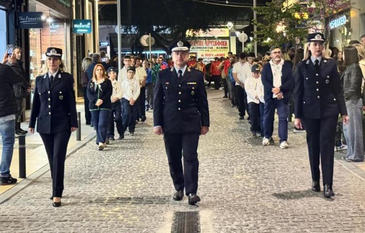 Η Τροχαία Ηρακλείου συνόδεψε τον Επιτάφιο του Ι.Ν. Αγίου Μηνά