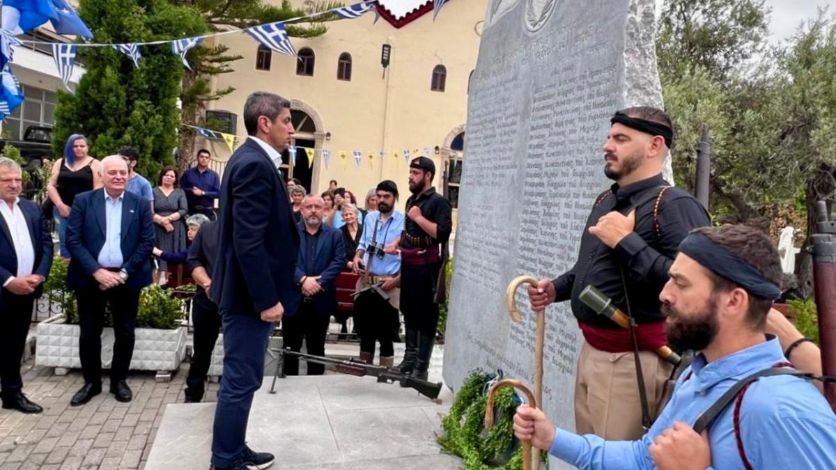 Παρών στις Καμάρες ο Λευτέρης Αυγενάκης για την ημέρα μνήμης των πεσόντων του Ολοκαυτώματος του Μάη του 1944