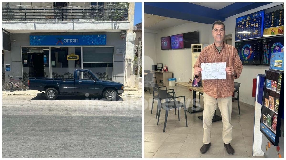 Τυμπάκι: Ένα από τα πιο τυχερά πρακτορεία ΟΠΑΠ στην Ελλάδα χάρισε μηναίο εισόδημα σε έναν τυχερό για έναν χρόνο!