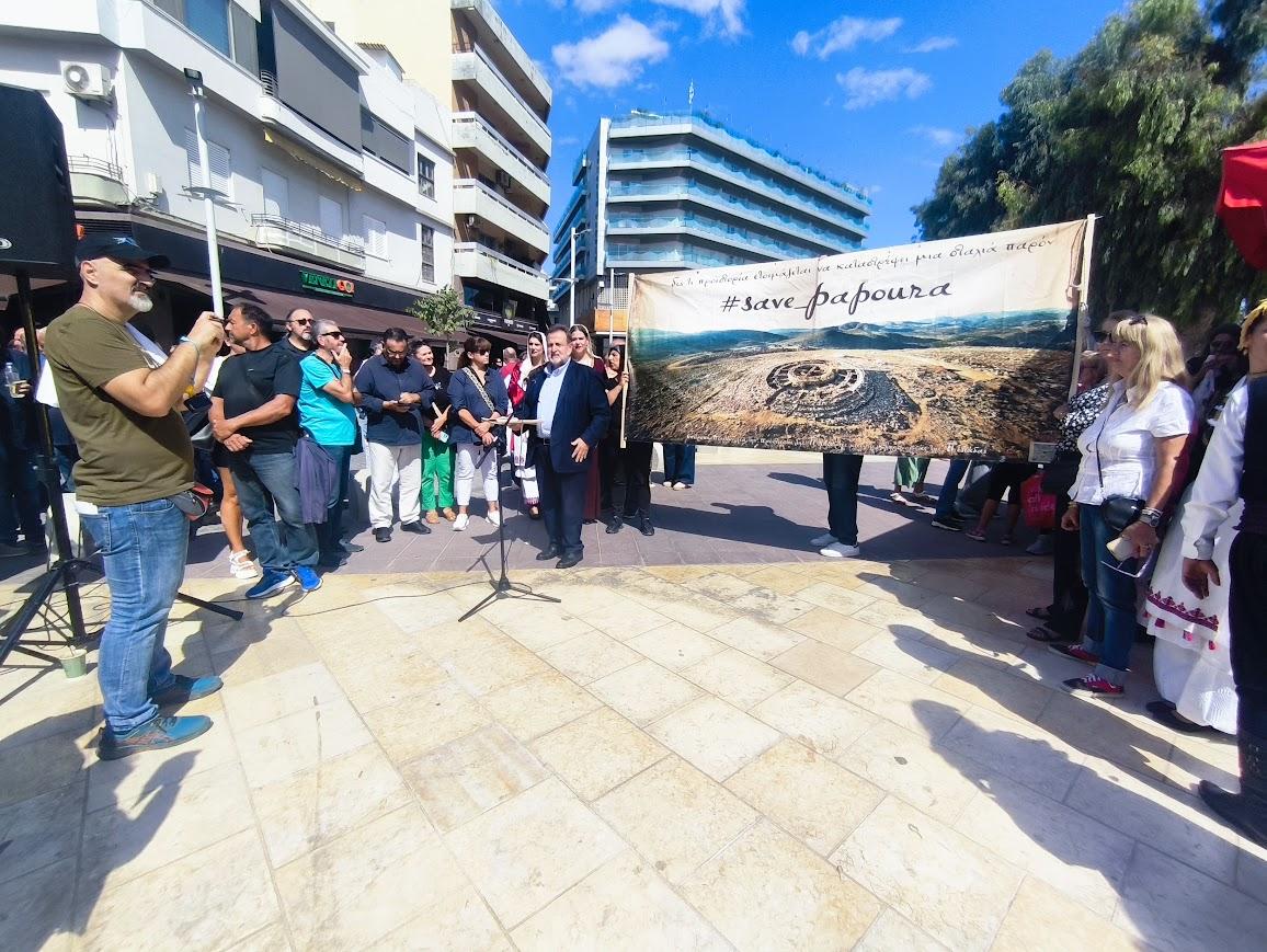 Αδιάλλακτος ο Υφυπουργός Υποδομών Νίκος Ταχιάος- Επιμένει στην καταστροφή του Μνημείου στο λόφο της Παπούρας- Δήμαρχος Μινώα Πεδιάδας: «Το κρίμα στο λαιμό του κ. Ταχιάου»