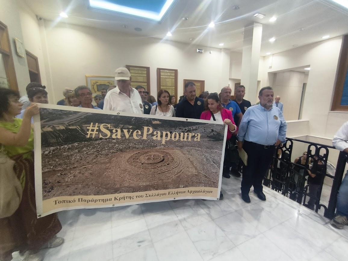 Αδιάλλακτος ο Υφυπουργός Υποδομών Νίκος Ταχιάος- Επιμένει στην καταστροφή του Μνημείου στο λόφο της Παπούρας- Δήμαρχος Μινώα Πεδιάδας: «Το κρίμα στο λαιμό του κ. Ταχιάου»