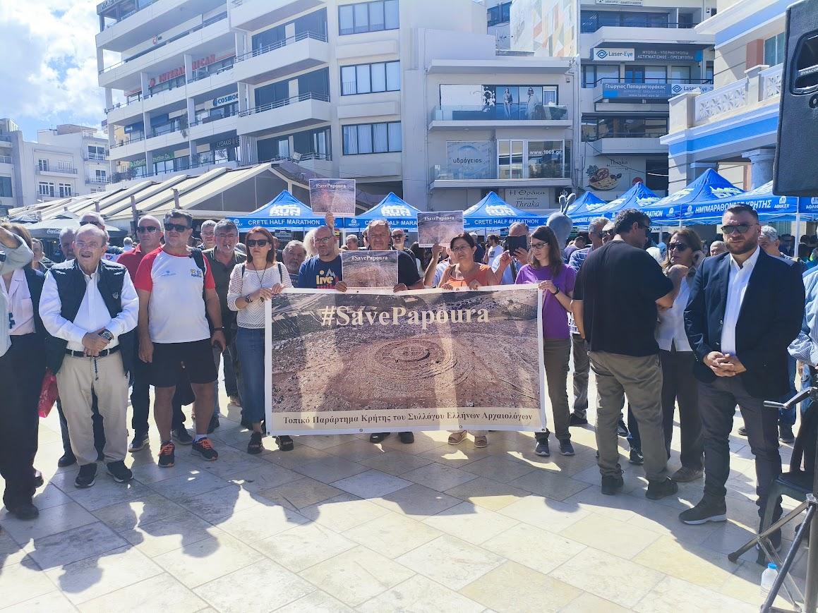 Αδιάλλακτος ο Υφυπουργός Υποδομών Νίκος Ταχιάος- Επιμένει στην καταστροφή του Μνημείου στο λόφο της Παπούρας- Δήμαρχος Μινώα Πεδιάδας: «Το κρίμα στο λαιμό του κ. Ταχιάου»
