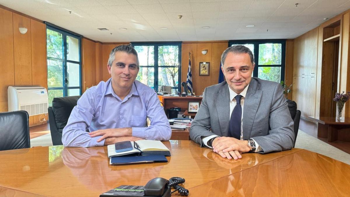 Τετ-α-τετ Μάξιμου Σενετάκη με τον Χρίστο Δήμα στο Υπουργείο Υποδομών - Τι συζητήθηκε για την Κρήτη