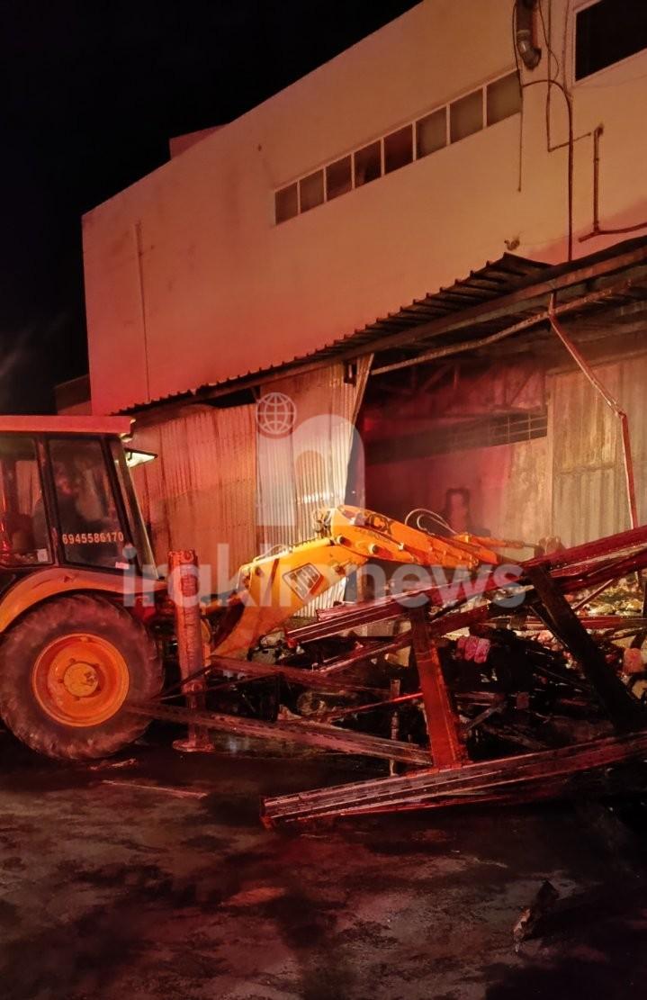 Ηράκλειο: Παρανάλωμα του πυρός εργοστάσιο και αποθήκη στην Επισκοπή - Δείτε φωτογραφίες