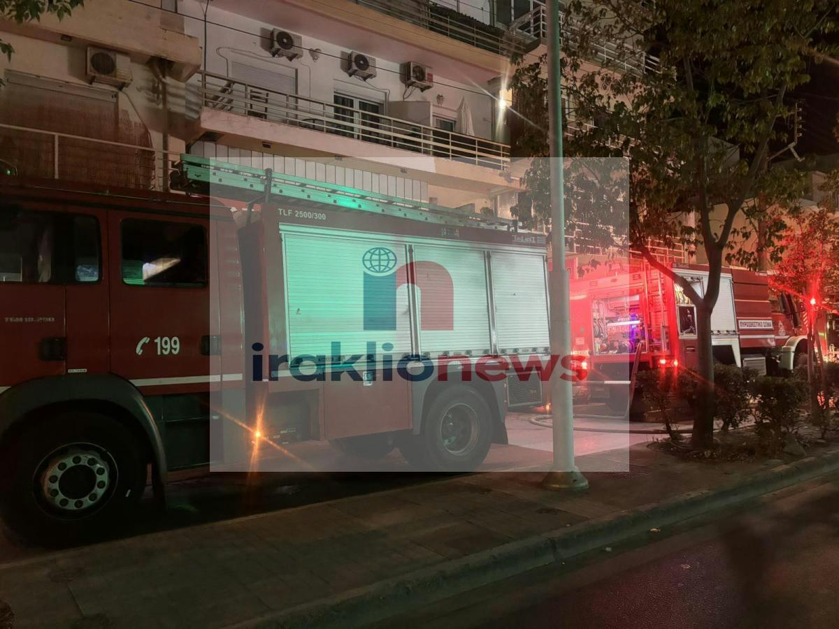 Ηράκλειο: Φωτιά σε πολυκατοικία 1ου ορόφου στην 62 Μαρτύρων