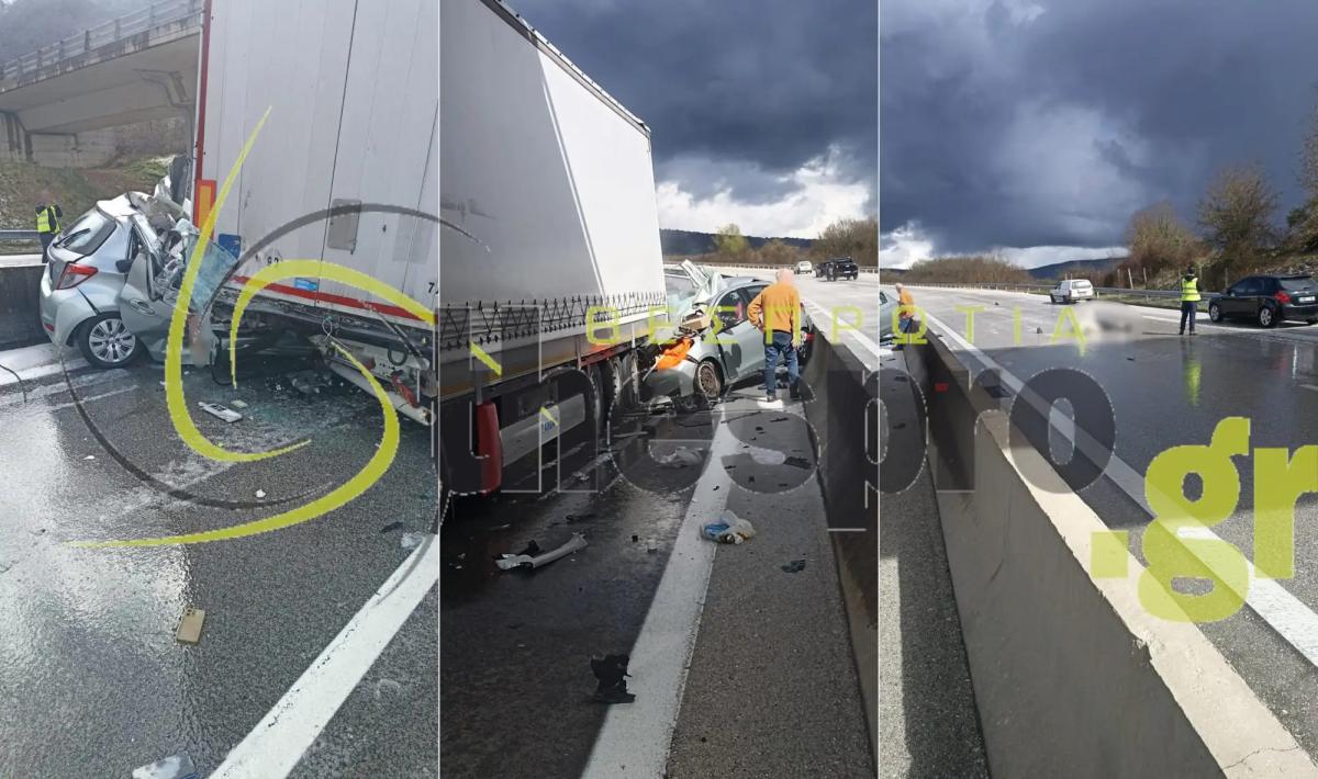 Διπλό φονικό τροχαίο στην Εγνατία: Η νταλίκα, η μοιραία παράσυρση και οι διαλυμένες λαμαρίνες που έγιναν «φέρετρα»